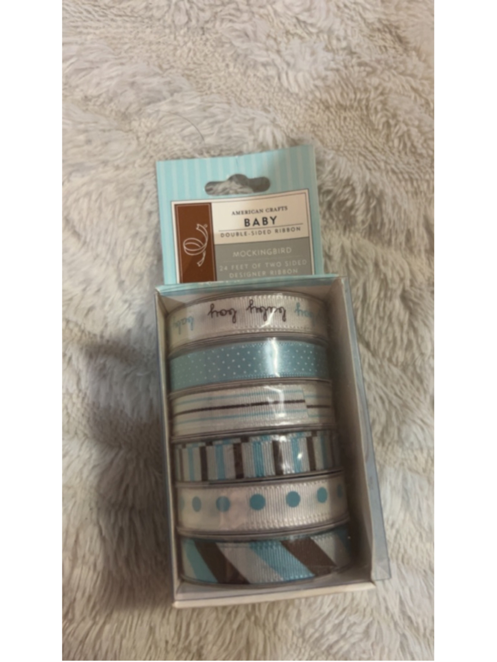 Unisex American Crafts Arts & Crafts Ribbon One Size Blue White